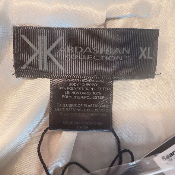 Kardashian Kollection Leopard Print Blue Black White Tailored Blazer Size XL NWT - Picture 12 of 12